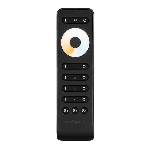 Пульт SMART-R33-MIX Black (4 зоны, 2.4G) (Arlight, IP20 Пластик, 5 лет) Lednikoff