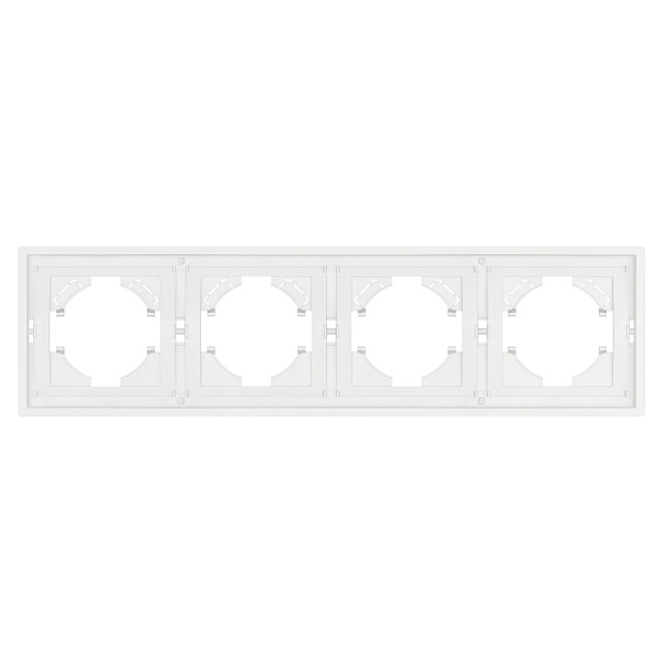 Рамка пластиковая FRM-TENDO-SFPL-4-WH (Arlight, Матовый белый) Lednikoff