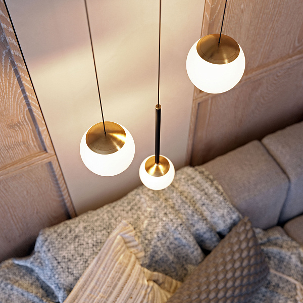 Светильник SP-BEADS-HANG-R130-10W Day4000 (BK-GD, 250 deg, 230V) (Arlight, IP20 Металл, 5 лет) Lednikoff