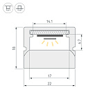 Профиль WPH-FLOOR22-2000 (Arlight, Пластик) Lednikoff