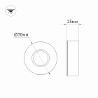 Светодиодный светильник LTM-Roll-70WH 5W Warm White 10deg (Arlight, IP40 Металл, 3 года) Lednikoff