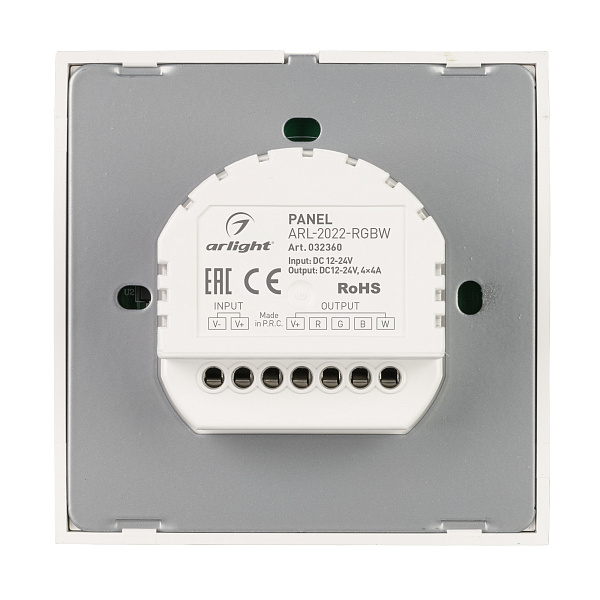 Панель ARL-2022-RGBW (12-24V, 4x4A, Sens) (Arlight, IP20 Пластик, 3 года) Lednikoff
