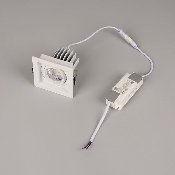 Светильник MS-VORTEX-BUILT-S90x90-12W Warm3000 (WH-WH, 20 deg, 230V) (Arlight, IP20 Металл, 5 лет) Lednikoff