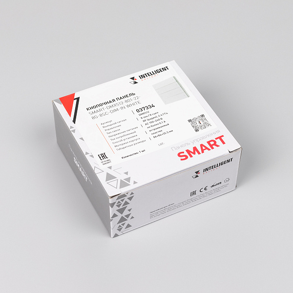 INTELLIGENT ARLIGHT Кнопочная панель SMART-DMX512-801-22-8G-8SC-DIM-IN White (230V, 2.4G) (IARL, IP20 Пластик, 5 лет) Lednikoff