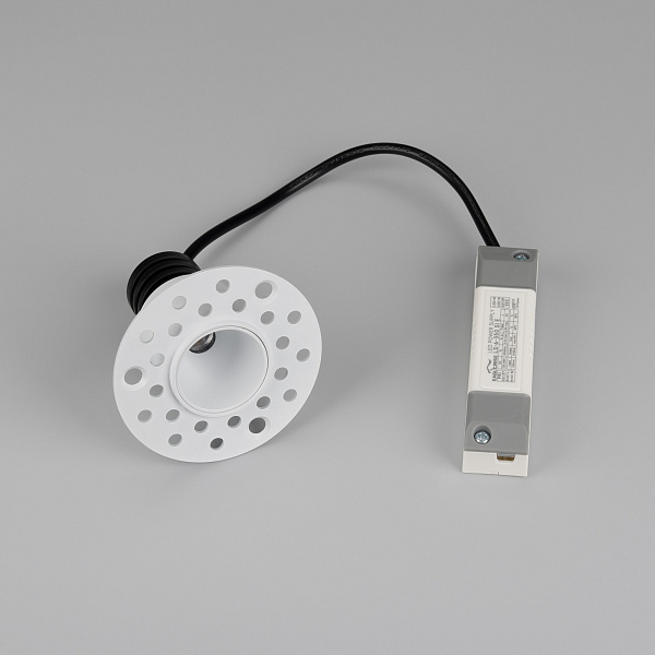 Светильник MS-INVISIO-TRIMLESS-R35-5W Warm2700 (WH-WH, 36 deg, 230V) (Arlight, IP54 Металл, 5 лет) Lednikoff