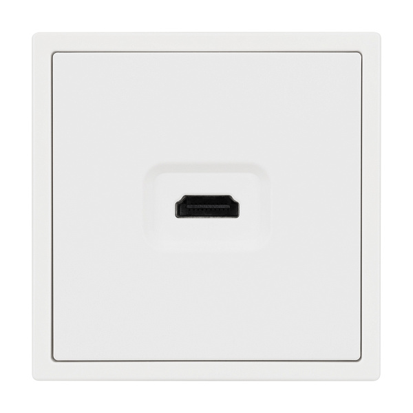 ARL NOBE Розетка HDMI софт-тач белый кварц SCT-MHD1-SFPL-WH (Arlight, -) Lednikoff