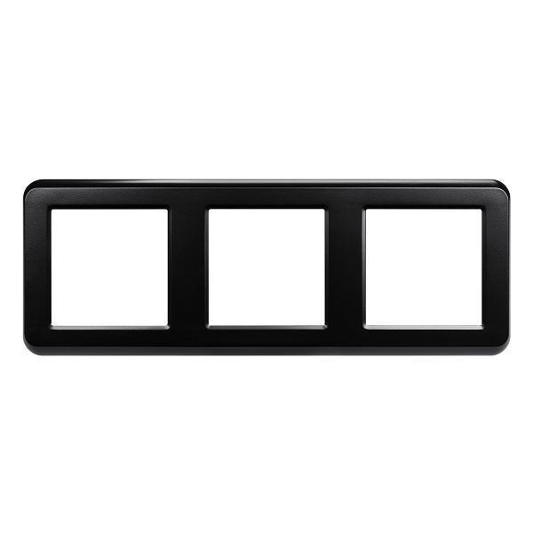 Рамка пластиковая FRM-VERSA-PL-3-BK (Arlight, -) Lednikoff