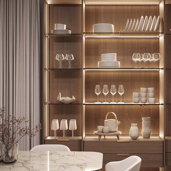 Профиль с экраном SL-KANT-H10-SQUARE-2000 IRON GREY (Arlight, Алюминий+пластик) Lednikoff