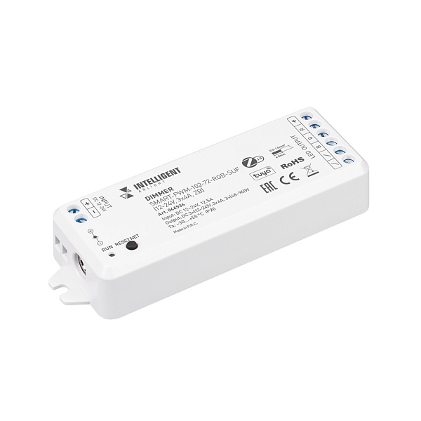 INTELLIGENT ARLIGHT Диммер SMART-PWM-102-72-RGB-SUF (12-24V, 3x4A, ZB) (IARL, Пластик) Lednikoff