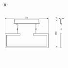 Светильник SP-MARQUO-S770x70-20W Warm3000 (WH, 120 deg) (Arlight, IP20 Металл, 3 года) Lednikoff