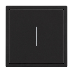 Механизм звонкового выключателя LED SWT-NOBE-MKR1-SFPL-L-BK (230V, 10A) (Arlight, Черный оникс)