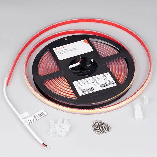 Светодиодная лента герметичная COB-PS-X544-10mm 24V White6000 (11.5 W/m, IP67, CSP, 5m) (Arlight, -) Lednikoff