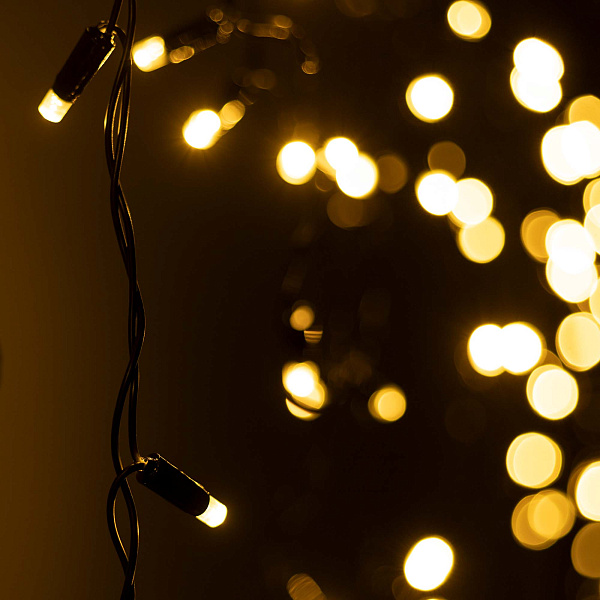 Светодиодная гирлянда ARD-EDGE-CLASSIC-2400x600-BLACK-88LED-FLASH Warm/Warm (230V, 6W) (Ardecoled, IP65) Lednikoff