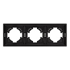 Рамка пластиковая FRM-TENDO-SFPL-3-BK (Arlight, Матовый черный) Lednikoff