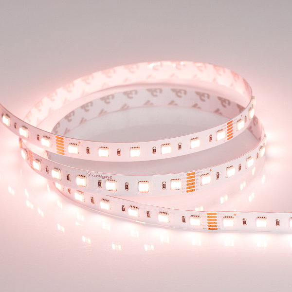 Светодиодная лента RT 2-5000 24V RGBW-MIX 12mm (5060-One, 60 LED/m, LUX) (Arlight, 20 Вт/м, IP20) Lednikoff