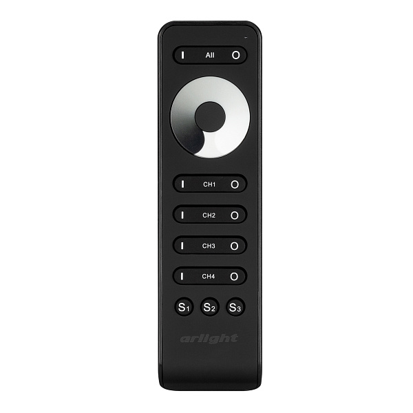 Пульт SMART-R33-DIM Black (4 канала, 2.4G) (Arlight, IP20 Пластик, 5 лет) Lednikoff