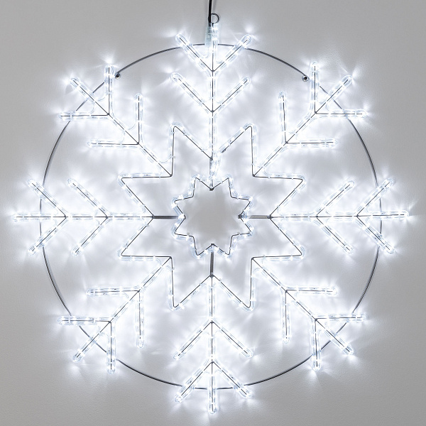 Фигура ARD-SNOWFLAKE-M8-950x950-540LED White (230V, 33W) (Ardecoled, IP65) Lednikoff