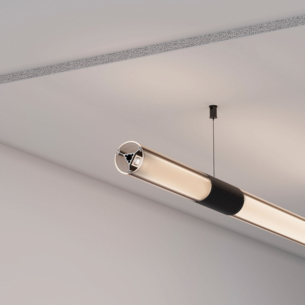 Профиль ROUND-D36-360-2500 ANOD BLACK (Arlight, Алюминий) Lednikoff