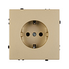Механизм электрической розетки SCT-NOBE-MEU1-SFPL-GD (230V, 16A) (Arlight, Золотой песок) Lednikoff