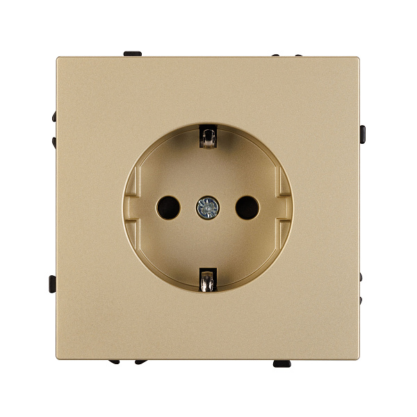 Механизм электрической розетки SCT-NOBE-MEU1-SFPL-GD (230V, 16A) (Arlight, Золотой песок) Lednikoff