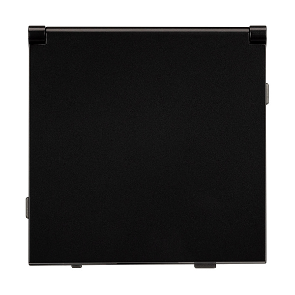 Механизм розетки влагозащищённый SCT-TENDO-MCP-PL-BK (230V, 16A) (Arlight, Черный) Lednikoff