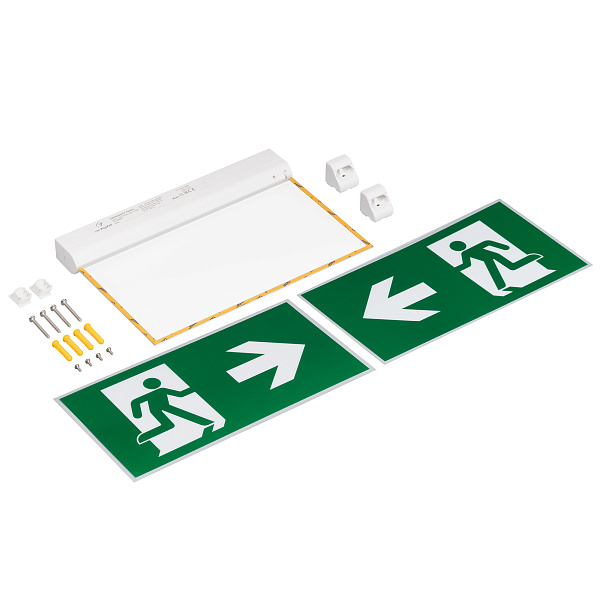 Аварийная панель EMG-VECTOR-3h-1.5W (Пикт. Влево/Вправо, IP20) (Arlight, IP20 Пластик, 3 года) Lednikoff