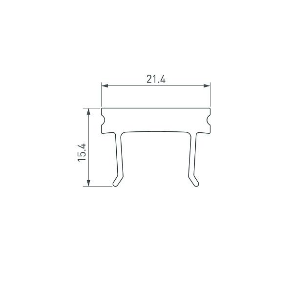 Экран HR-FACADE-2000 матовый (Arlight, Пластик) Lednikoff