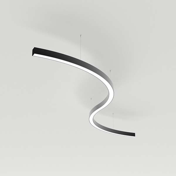 Светильник SP-LINE-HANG ARC-S3535-D1500-124W Day4000 (BLACK, 230V) (Arlight, Металл) Lednikoff