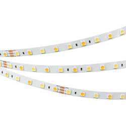 Светодиодная лента RT-B60-10mm 24V White-MIX (14.4 W/m, IP20, 5m) (Arlight, Изменяемая ЦТ)