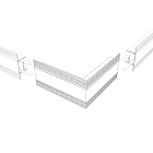 Угол SL-LINIA45-FANTOM внешний (Arlight, Металл) Lednikoff