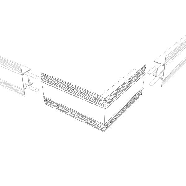 Угол SL-LINIA45-FANTOM внешний (Arlight, Металл) Lednikoff