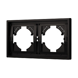 Рамка пластиковая FRM-TENDO-PL-2-BK (Arlight, Черный)
