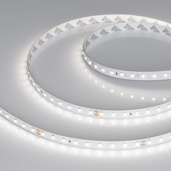 Светодиодная лента RT-A90-10mm 24V White6000 (4.8 W/m, IP20, 2835, 5m) (Arlight, высок.эфф.200 лм/Вт) Lednikoff