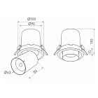 Светильник LGD-PULL-R100-10W Day4000 (WH, 20 deg) (Arlight, IP20 Металл, 3 года) Lednikoff