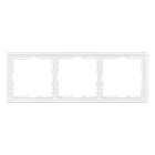 Рамка пластиковая FRM-NOBE-SFPL-3-WH (Arlight, Белый кварц) Lednikoff