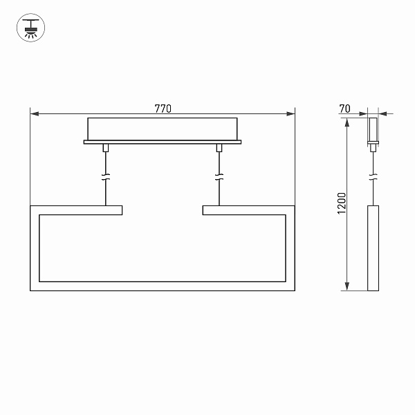 Светильник SP-MARQUO-S770x70-20W Warm3000 (WH, 120 deg) (Arlight, IP20 Металл, 3 года) Lednikoff