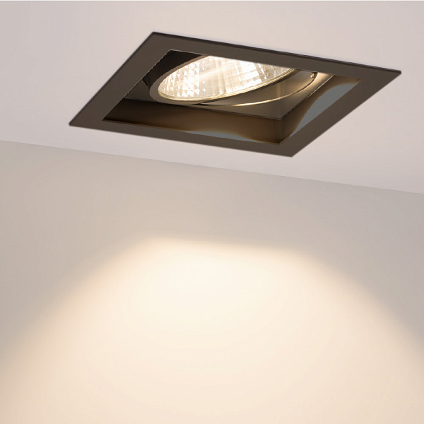Светильник CL-KARDAN-S152x152-25W Warm3000 (BK-BK, 30 deg) (Arlight, IP20 Металл, 3 года) Lednikoff