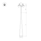 Светильник SP-STIRIA-L600-R76-5W Warm2700 (GR, 36 deg, 230V) (Arlight, IP20 Металл, 3 года) Lednikoff