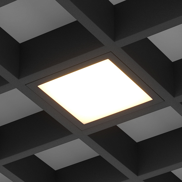 Светильник DL-GRIGLIATO-S190x190-24W Warm3000 (BK, 100 deg, 230) (Arlight, IP40 Металл, 5 лет) Lednikoff