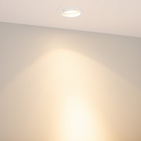 Светильник MS-VORTEX-BUILT-R90-12W Warm3000 (WH-WH, 20 deg, 230V) (Arlight, IP20 Металл, 5 лет) Lednikoff