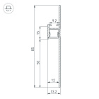 Профиль ARH-PLINTUS-50-FANTOM-3000 RAL7044 (Arlight, Алюминий) Lednikoff
