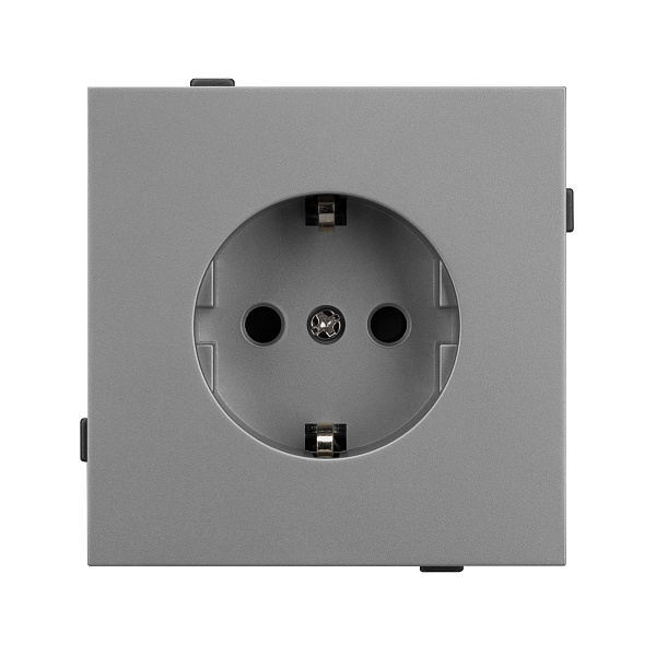 Механизм электрической розетки SCT-TENDO-MEU1-PL-GR (230V, 16A) (Arlight, Графитовый) Lednikoff