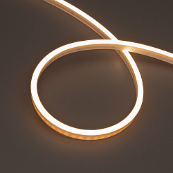 Светодиодная лента герметичная WAVE-SIDE-PU-A120-06x12mm 24V Warm3000 (8 W/m, IP68, 1m, wire x1) (Arlight, Вывод прямой, 3 года)