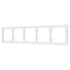 Рамка пластиковая FRM-NOBE-SFPL-5-WH (Arlight, Белый кварц) Lednikoff