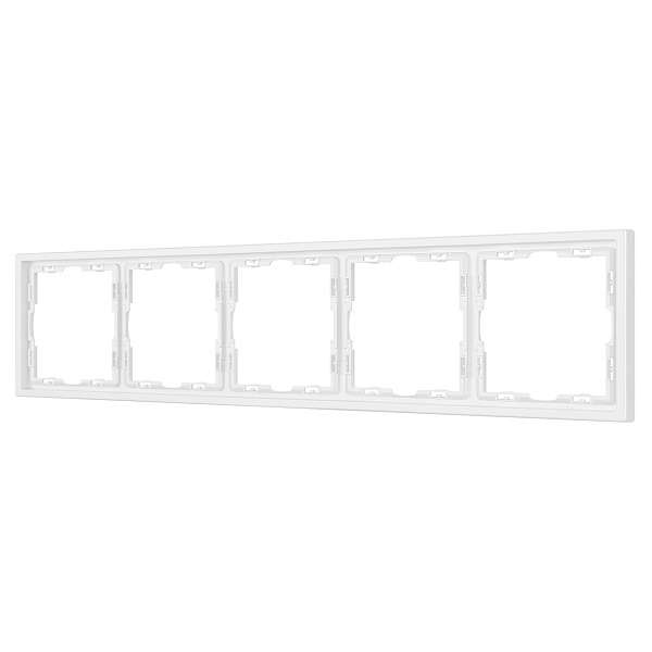 Рамка пластиковая FRM-NOBE-SFPL-5-WH (Arlight, Белый кварц) Lednikoff