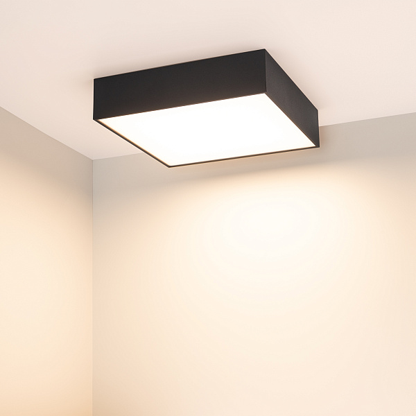 Светильник IM-QUADRO-EMERGENCY-3H-S250x250-28W Warm3000 (BK, 120 deg, 230V) (Arlight, IP40 Металл, 2 года) Lednikoff