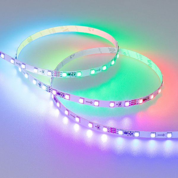Светодиодная лента SPI-F72-7mm 24V RGB-PX6 (14.4 W/m, IP20, 3535, 5m) (Arlight, Открытый, IP20) Lednikoff