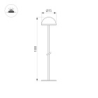 Светильник KT-ENOKI-BOLL-H1000-2W Warm3000 (WH, 100 deg, 24V) (Arlight, IP65 Металл, 3 года) Lednikoff