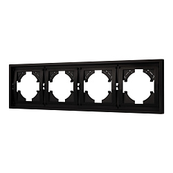 Рамка пластиковая FRM-TENDO-PL-4-BK (Arlight, Черный)