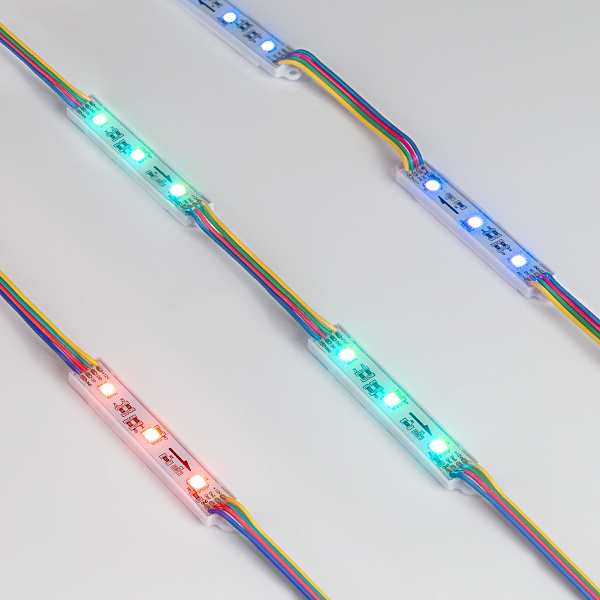 Модуль управляемый SPI-B3 12V RGB-RAM (0.6W, IP66, 120 deg) (Arlight, Пластик, 3 года) Lednikoff
